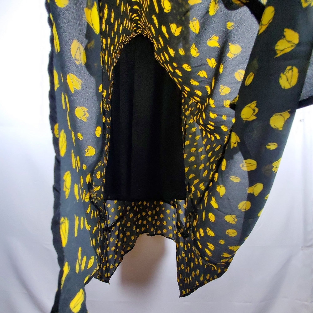 Who What Wear Black Floral Dress XS - Picture 10 of 16